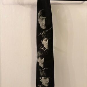 The Beatles Black Signature Tie